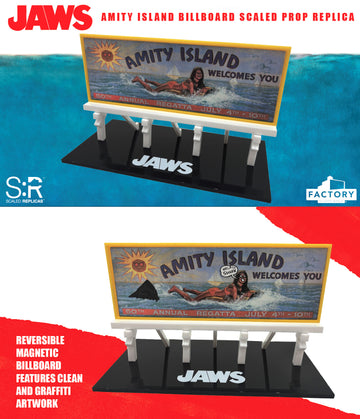 JAWS AMITY ISLAND BILLBOARD SCALED PROP REPLICA